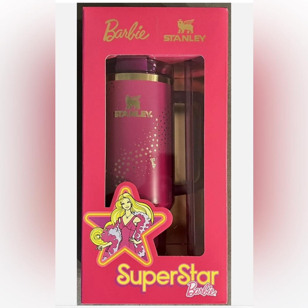 Barbie x Stanley 70s SUPERSTAR Tumbler 40 oz Quencher Limited Edition In… - Picture 4 of 6